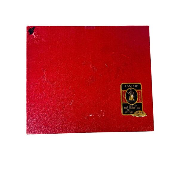 Vtg Lander Cologen 4 OZ W/ Orig Box FULL After Shave Talk Pounder Soap Gift - Picture 8 of 8
